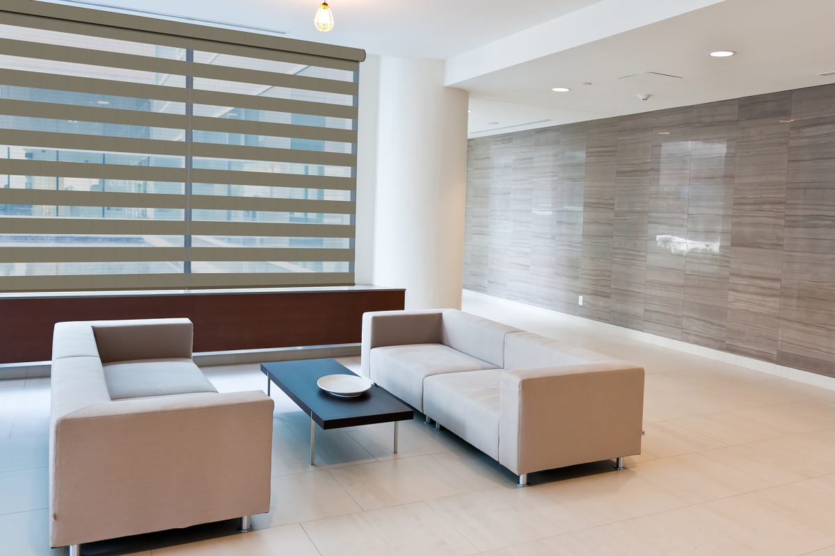 A modern sitting area.